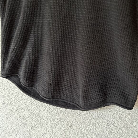 HOLLISTER Thermal Spell Out Shirt Mens Small Black Cursive Grunge Skater Y2K - Picture 5 of 13